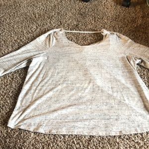 Grey lane bryant top